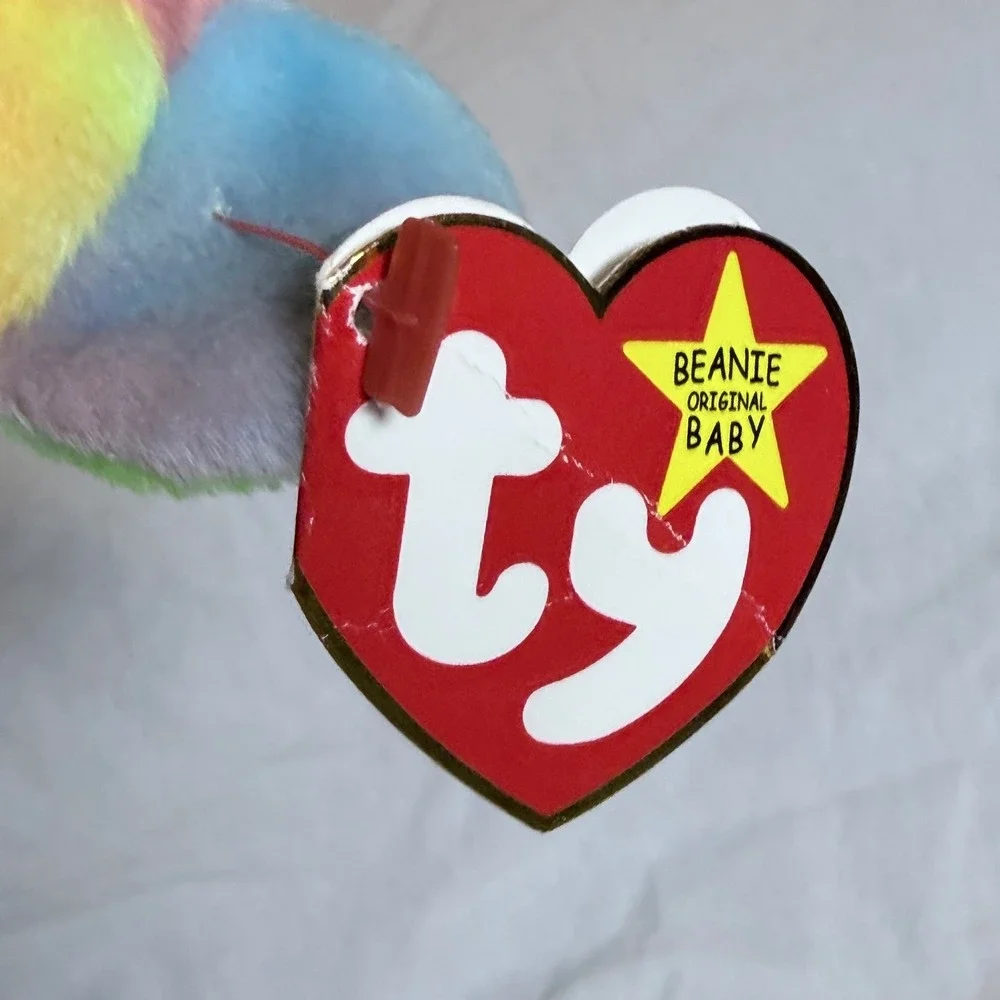 Ty Beanie Baby Peace Bear Tie Dye Vintage Plush‎ 1996 with Tags 08421040537